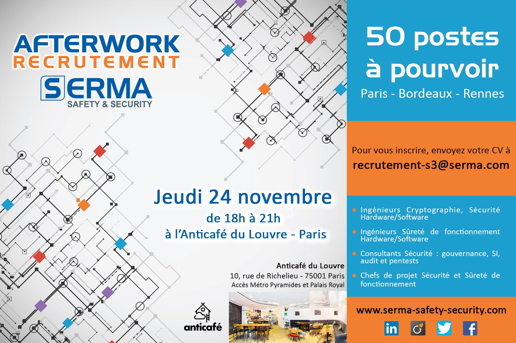Afterwork recrutement SERMA Safety and Security